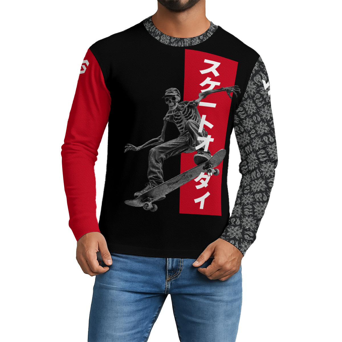 Skate Or Die! Streetwear Longsleeve Shirt