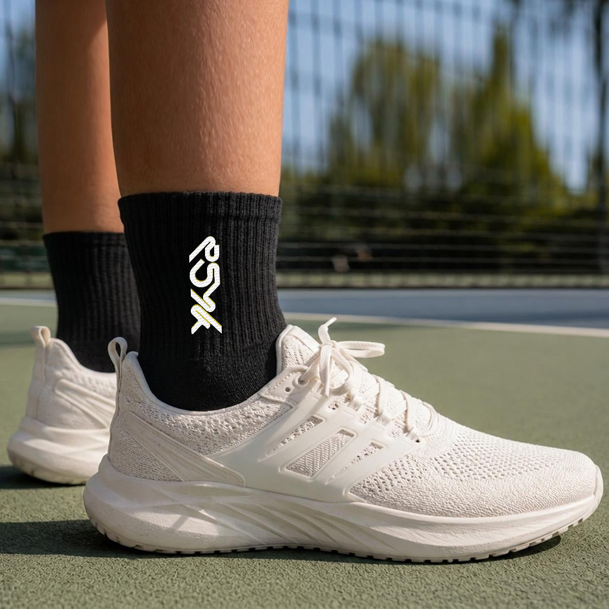 PSYK Embroidered Mid-Calf Socks