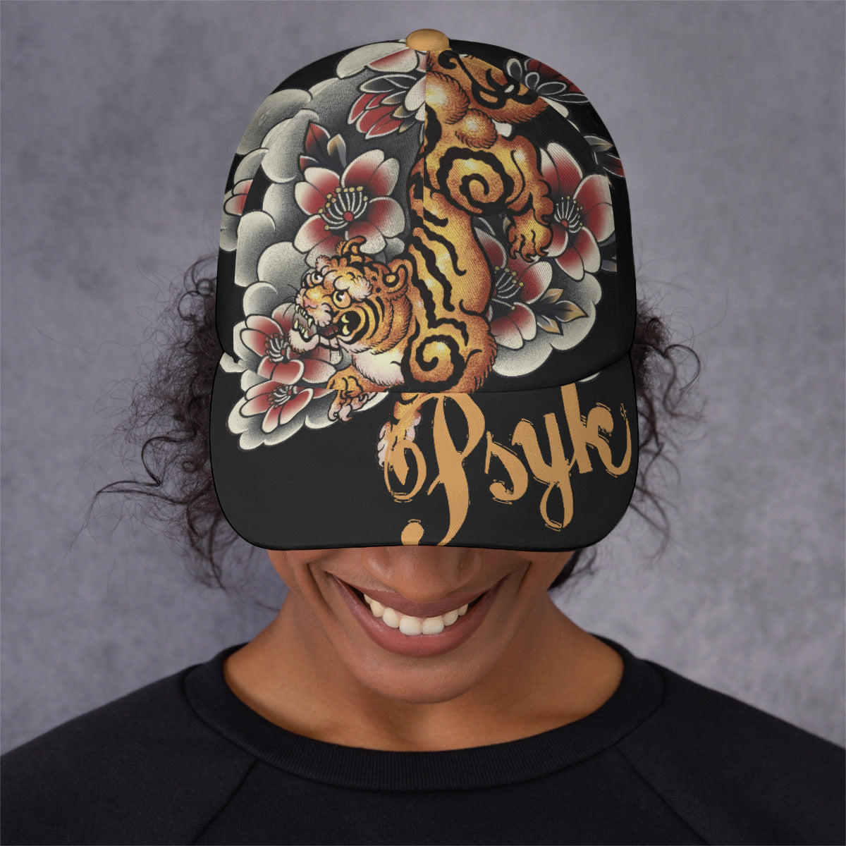 PSYK Psyko Tiger Black Snapback Hat