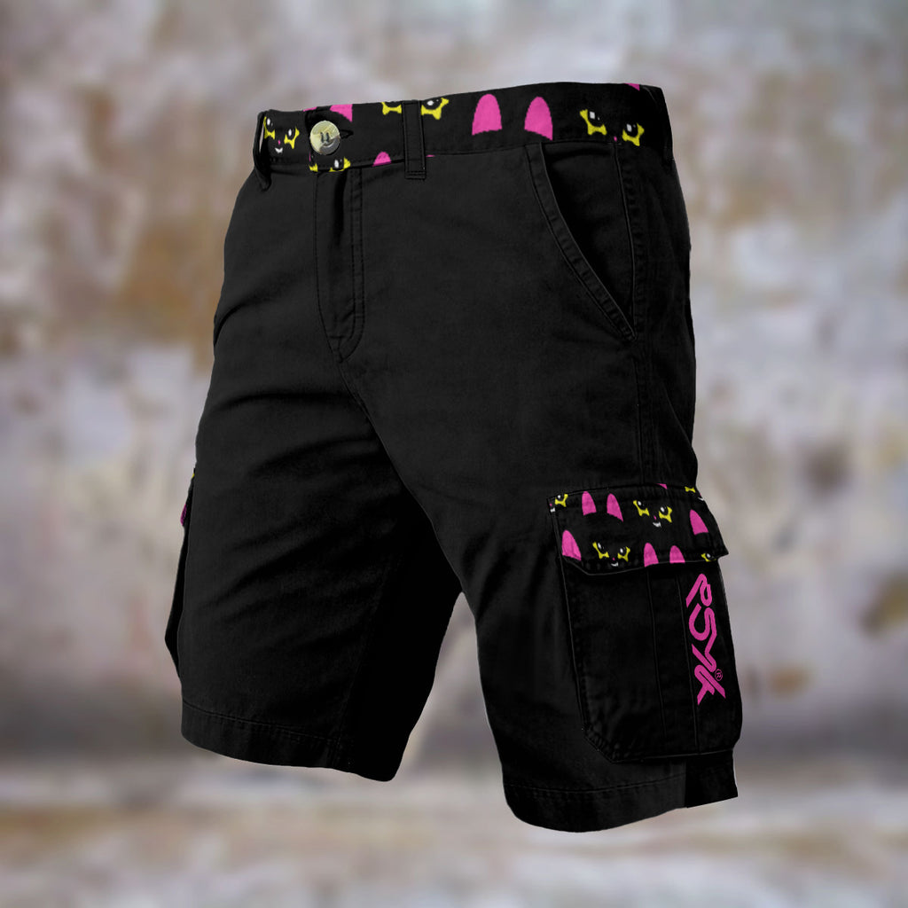 PSYK Star Cat Cargo Shorts