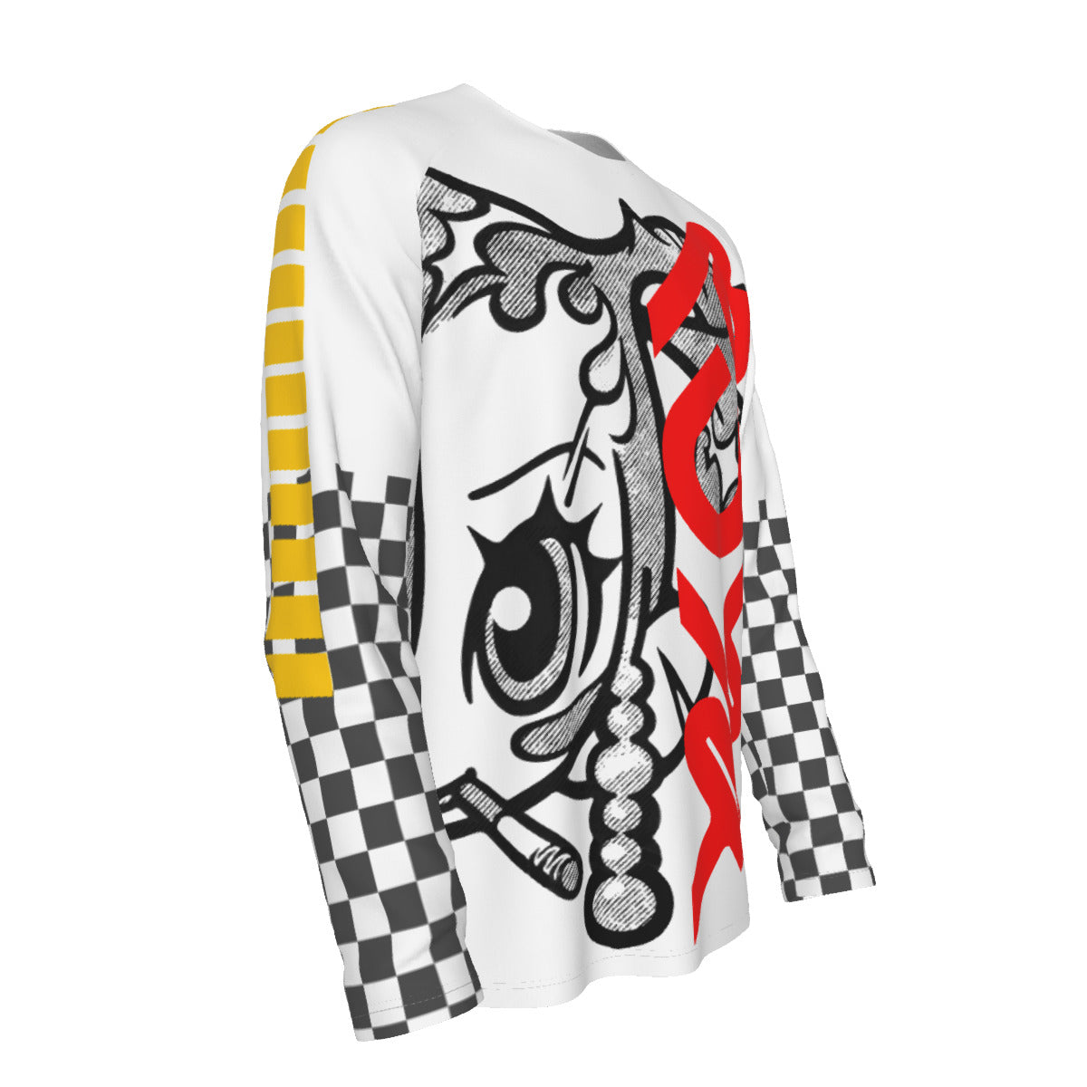 Psyk Manga Girl Streetwear Long Sleeve Cotton T-shirt