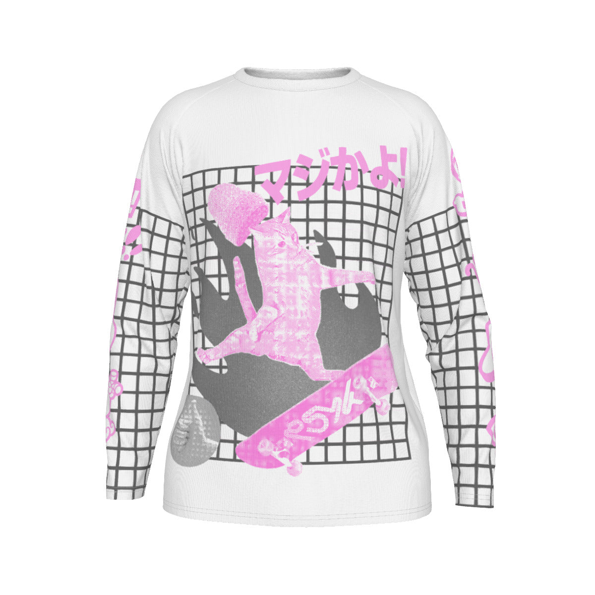 Catboarding Streetwear Longsleeve Shirt