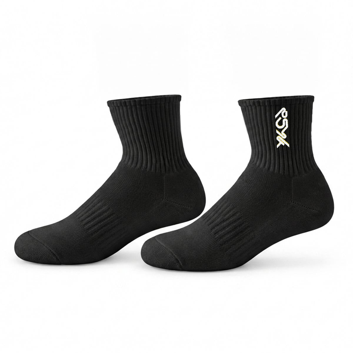 PSYK Embroidered Mid-Calf Socks