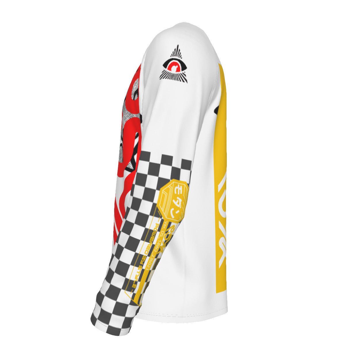 Psyk Manga Girl Streetwear Long Sleeve Cotton T-shirt