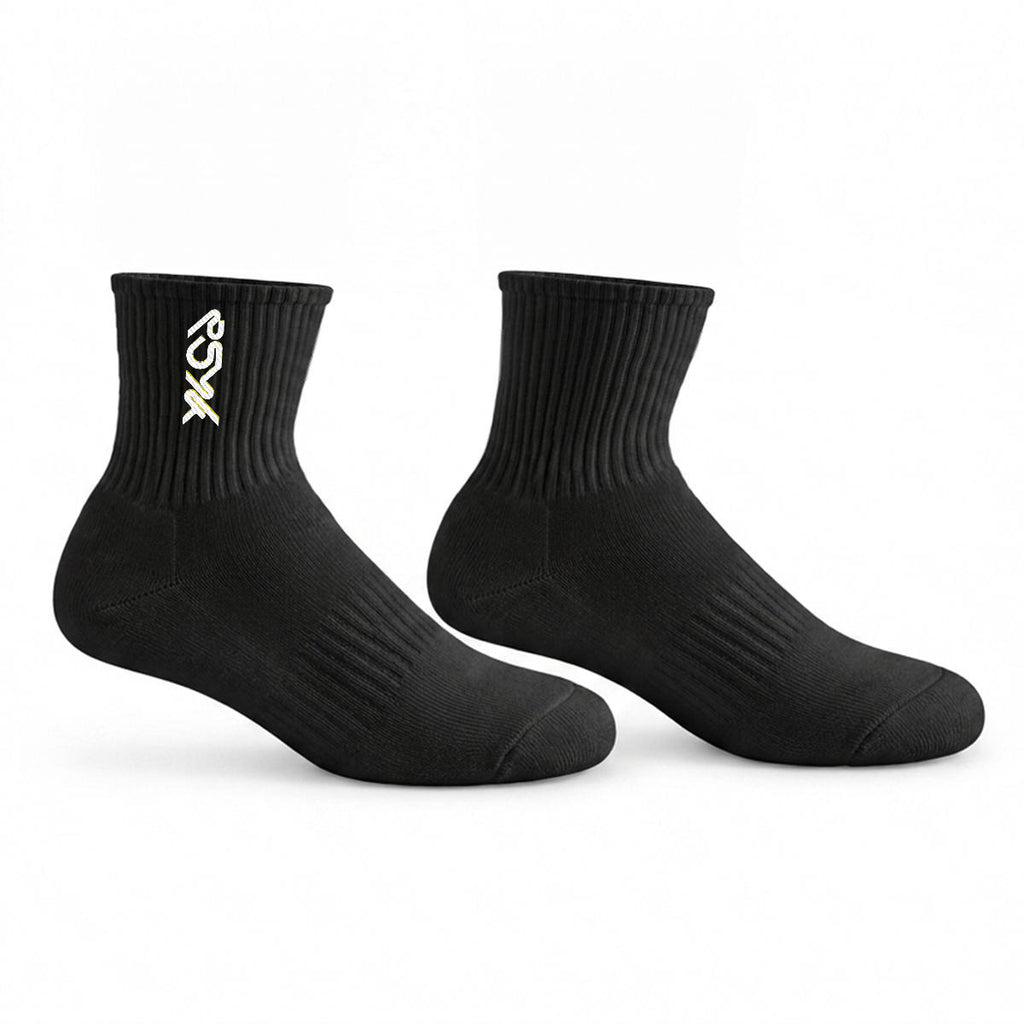 PSYK Embroidered Mid-Calf Socks