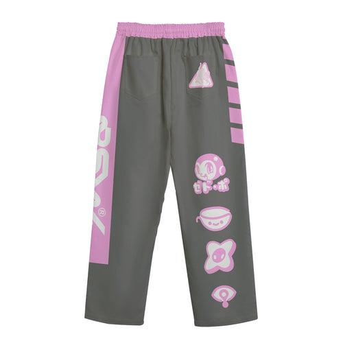 Catboarding Grey Casual Pants