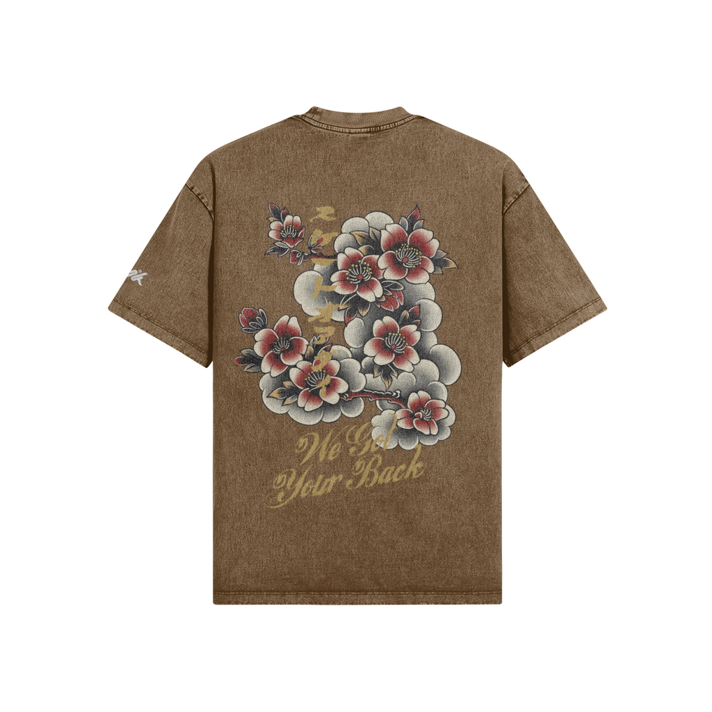Psyko Tiger Tatoo Embroidered Drop Shirt