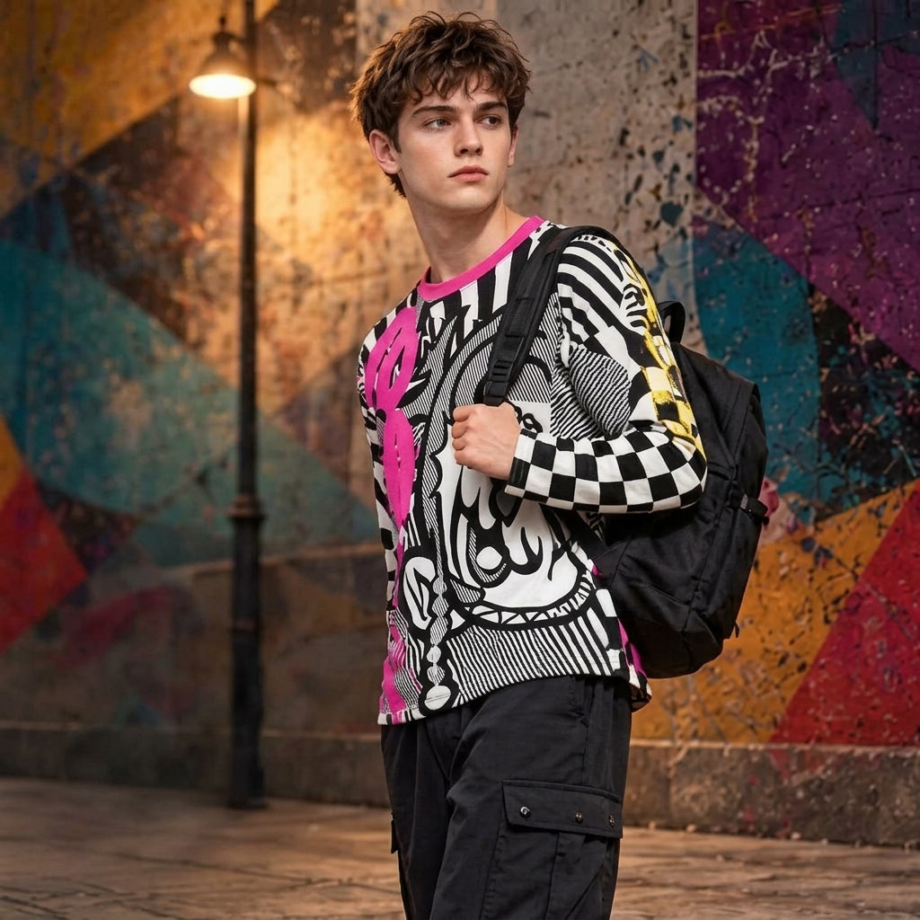 PSYK Vertigo Manga Long Sleeve Shirt