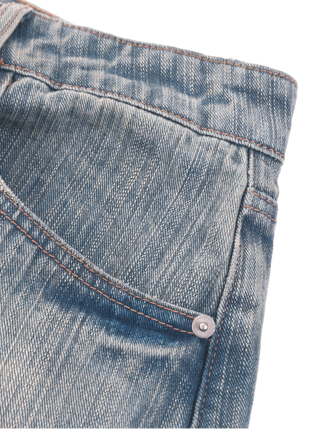 PSYK World Vintage Wash Distressed Denim Jeans
